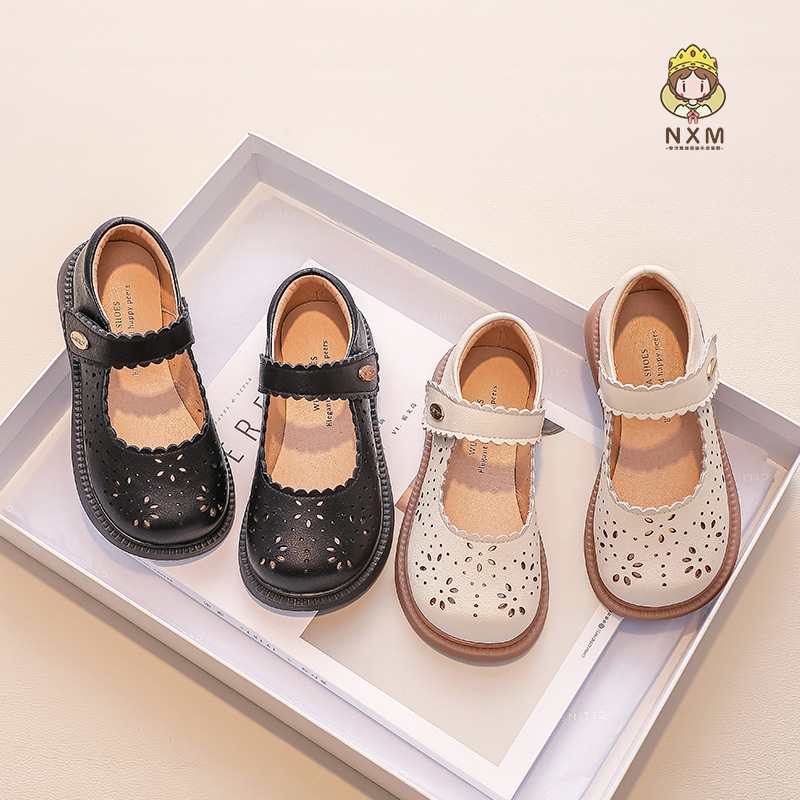 Girls' shoes, children's small leather s...