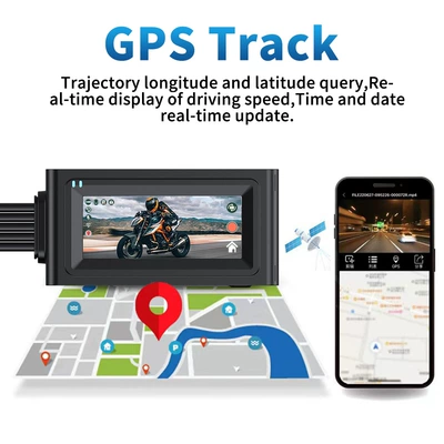 front and rear dual recording – Motorcycle driving recorder