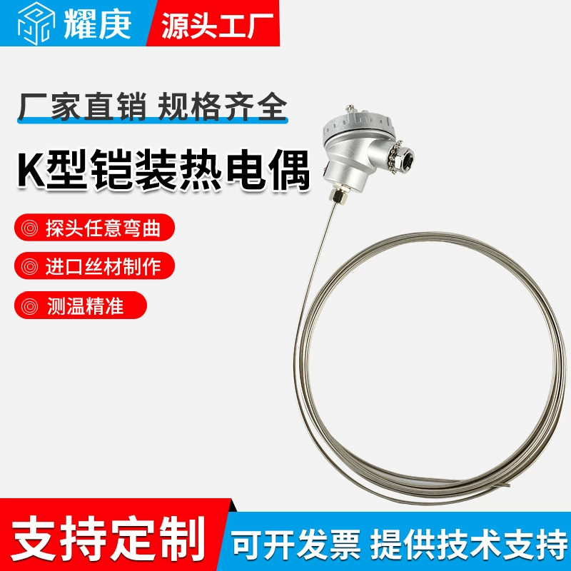 Тип K бронированная термопара термопара WRNK-131 высокотемпературная вибрационная термопара