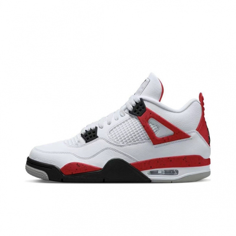 莆田靴工場卸売 AJ4 ホワイトセメント電気母オレオ大学ブルー Joe 4 外国貿易男性と女性のスポーツバスケットボールシューズ|undefined