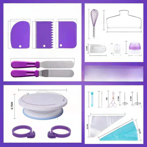 Amazon 137-piece cake turntable set, cream icing nozzles, cake decorating station DIY baking icing set