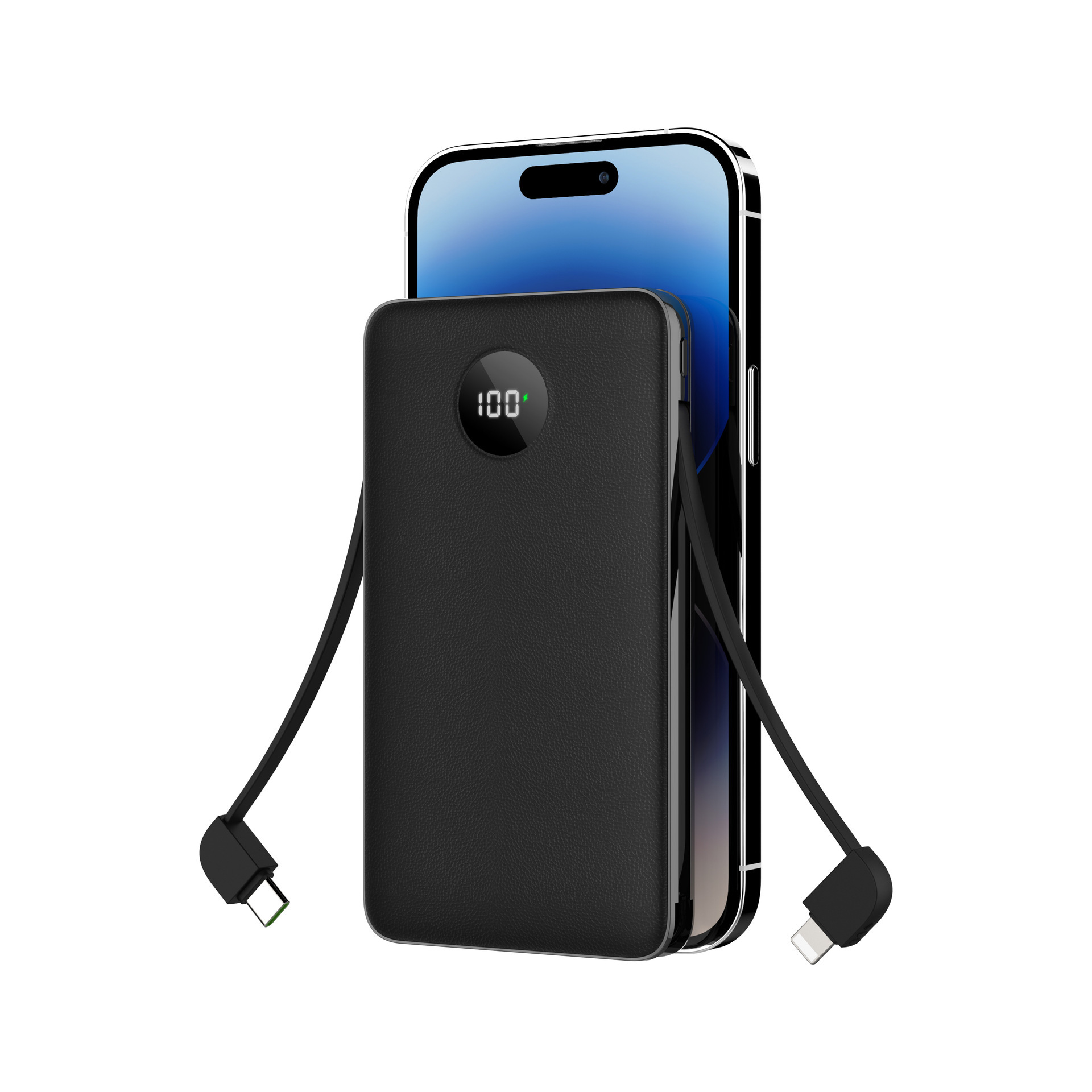 Hot selling 10000mAh digital display with built-in dual line 22.5W bidirectional fast charging, lightweight and portable_voghion.com