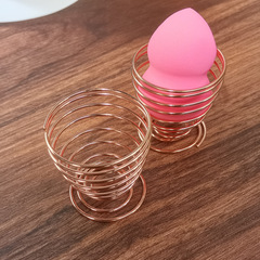 Manufacturer anti-mold alloy beauty egg drying rack sponge egg makeup cotton puff metal storage rack wholesale