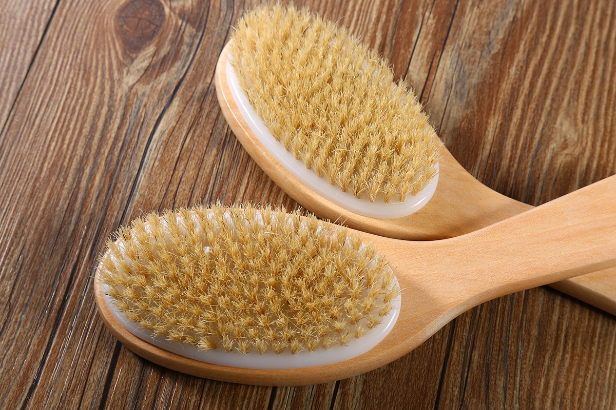 Retro Solid Color Wood Bath Brush/massage Brush 1 Piece display picture 5