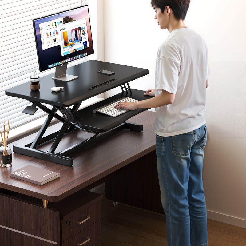 Standing Work Desk, Adjustable Height Desk, Desktop Computer Desk, Laptop Desktop Folding Stand Standing Work Desk, Adjustable Height Desk, Desktop Computer Desk, Laptop Desktop Folding Stand
