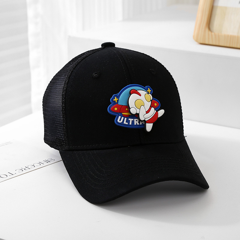 Sombrero para niños, sombrero de red de dibujos animados lindo para bebés, niños y niñas, sombrilla de verano, gorra de béisbol, protector solar al aire libre, gorra de visera