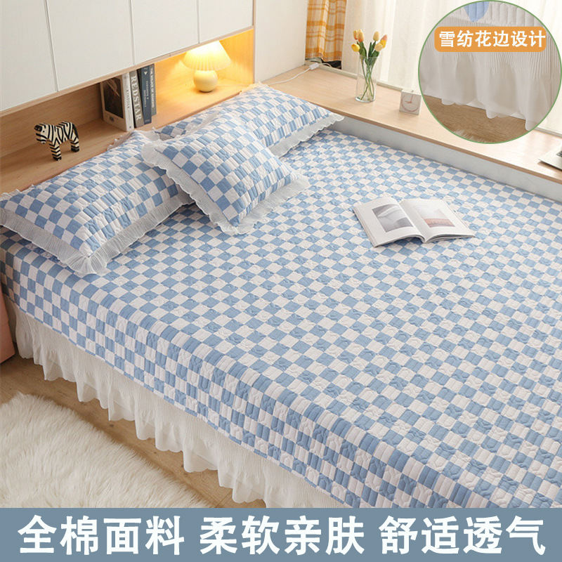 2025 nuevo juego de tres piezas de cubierta de cama 2023 nuevo estilo de cubierta de cama de algodón tatami sábana especial cubierta de kang universal para todas las estaciones