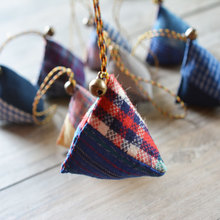 布滋味端午古风香包三角粽子香囊艾草艾叶香袋老土布粗布接拼荷包