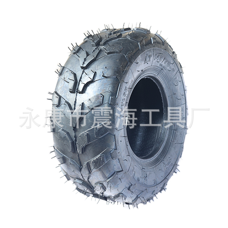 四轮ATV卡丁车沙滩车配件改装145/70-6寸真空胎 6寸轮胎拖花轮胎