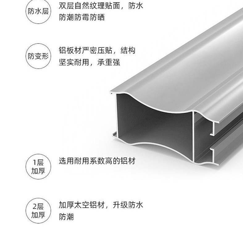 tablero de roca espacio aluminio lavabo gabinete combinado lavabo gabinete lavabo tipo integral simple tipo de pared colgante