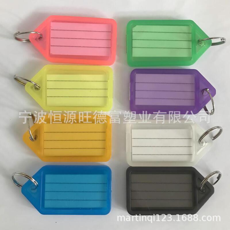 Colorful Plastic Key Tag Aircraft Luggage Tag Classification Keychain Mark Label Hang Tag Hotel Hotel Number Plate