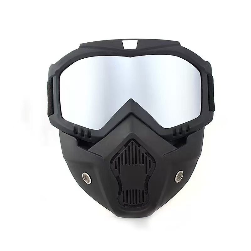 Máscara de soldadura eléctrica montada en la cabeza de Harley, máscara de protección contra la luz brillante, máscara de protección contra el viento para ciclismo a través de la carretera, tapa de soldadura eléctrica desmontable image 16