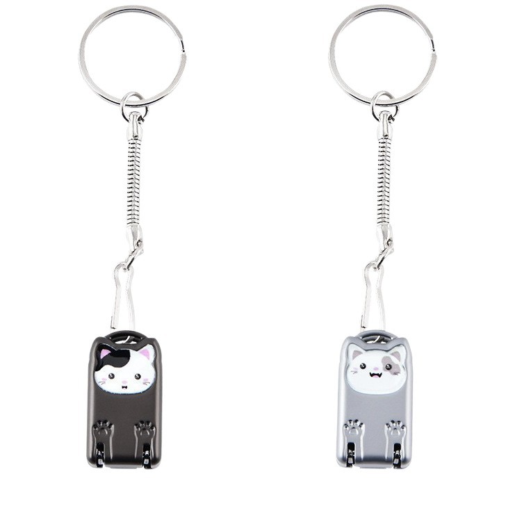 Spot portátil con cortador de uñas portátil de acero inoxidable, cortador de uñas plegable de deformación giratoria