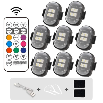 Pilot Light Charging, Other lights - eight-lights-and-one-remote-control