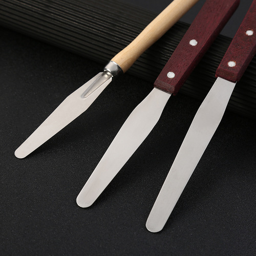 Art tools oil painting scraper student 4-piece combination palette knife paint spatula stainless steel paint pick knife