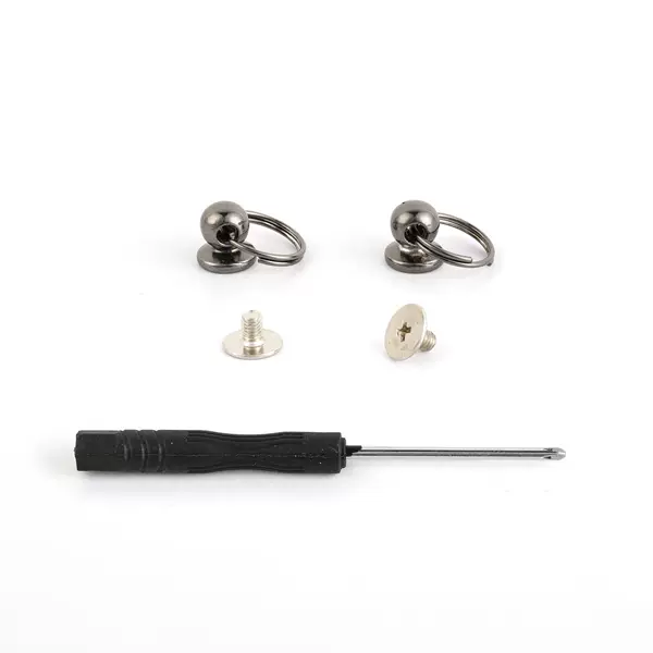 Pacifier nail with ring and Monk head nut mobile phone shell doll ear bag hardware accessories pacifier nail screw