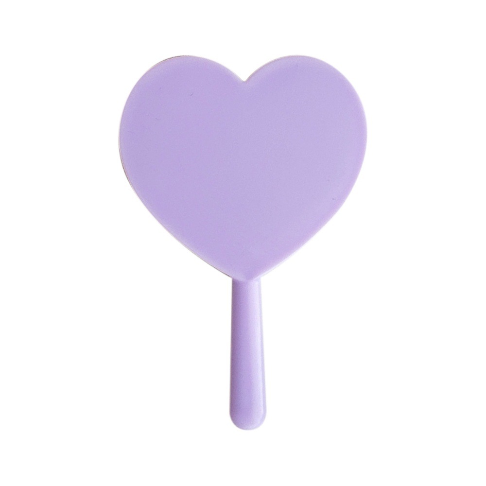 Nuevo estilo pequeño estilo ins, espejo de mano conveniente, corazón de niña, espejo de maquillaje al aire libre, espejo de maquillaje, artículo de moda