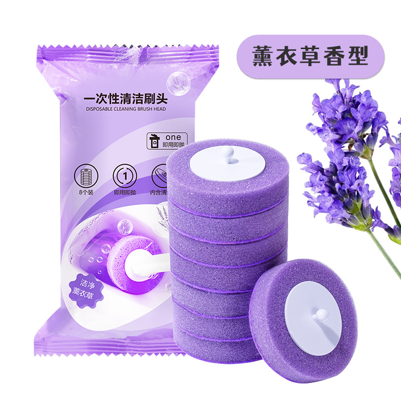 Venta al por mayor cepillo de inodoro desechable hogar sin artefacto muerto cabeza de reemplazo 2023 nuevo cepillo de limpieza cabeza
