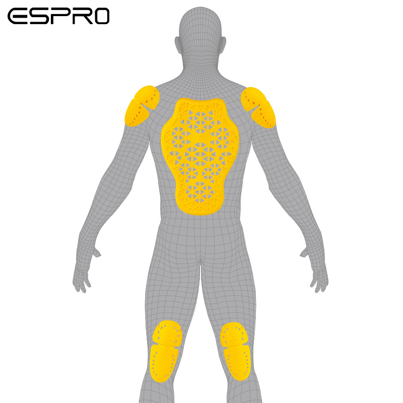 Motorcycle Riding Suit Built-In Protective Gear CE2 Grade Shock Absorbing Anti-Fall Slow Rebound Back Shoulder Knee Pads_voghion.com