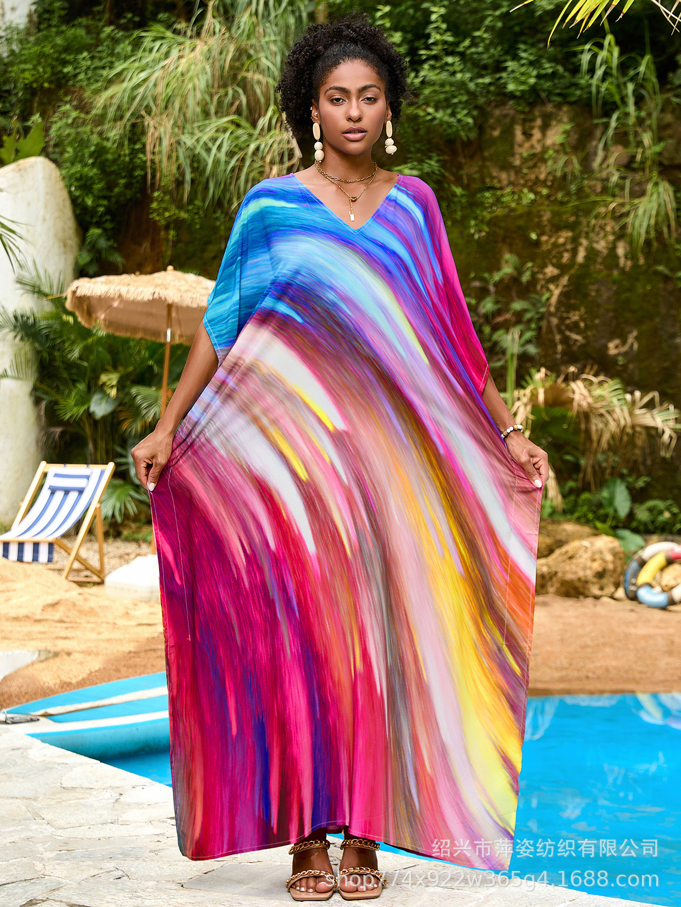 2025 transfronterizo amazonas playa camisa de algodón hombre impresión suelta vestido de vacaciones bikini camisa protector solar A002