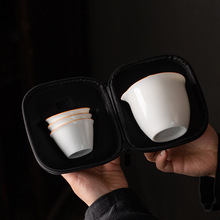 羊脂玉手抓壶不烫手泡茶壶带过滤白瓷陶瓷家用功夫茶具冲茶壶套装