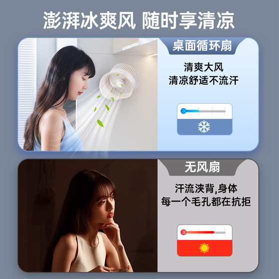 Air Circulation Fan Household Quiet Desktop Small Fan Shaking Head Desktop Student Dormitory Bedside Small Electric Fan