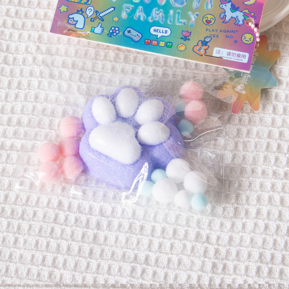 Douyin Explosive toy Network Red CAT Claw amasar le barro podrido se siente descomprimido Toys TPR amasar le wholesale Factory