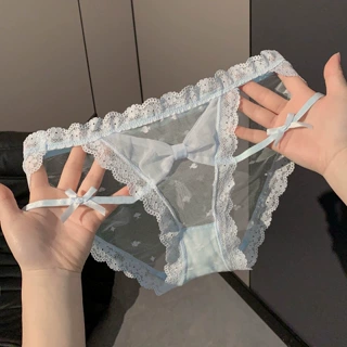 月光捕手~法式性感小心机蕾丝内裤纯欲镂空透气纯棉裆女士三角裤