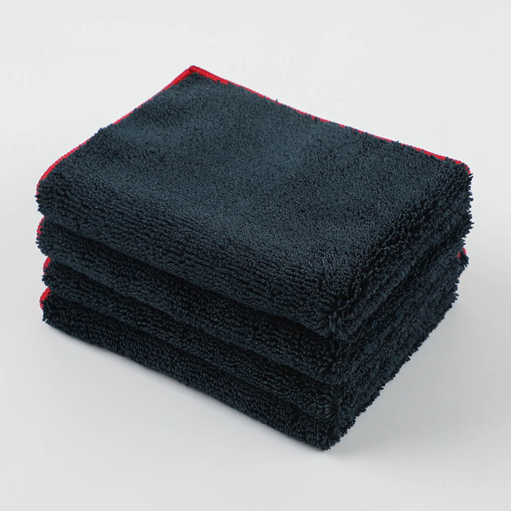 Car Cleaning Towel Manufacturer High Weight Edge High and Low Wool Car Cleaning Water Towel Multifunctional Car Cleaning Towel