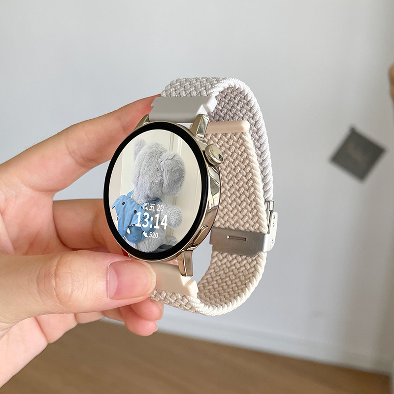 우븐 일체형 버클 - 펄 화이트 및 스타라이트