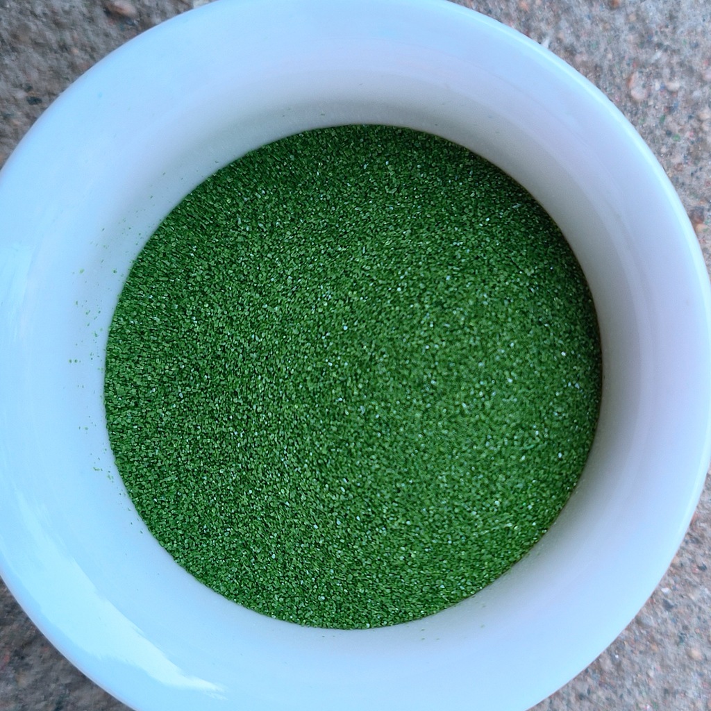 35g en bouteille verte d'herbe