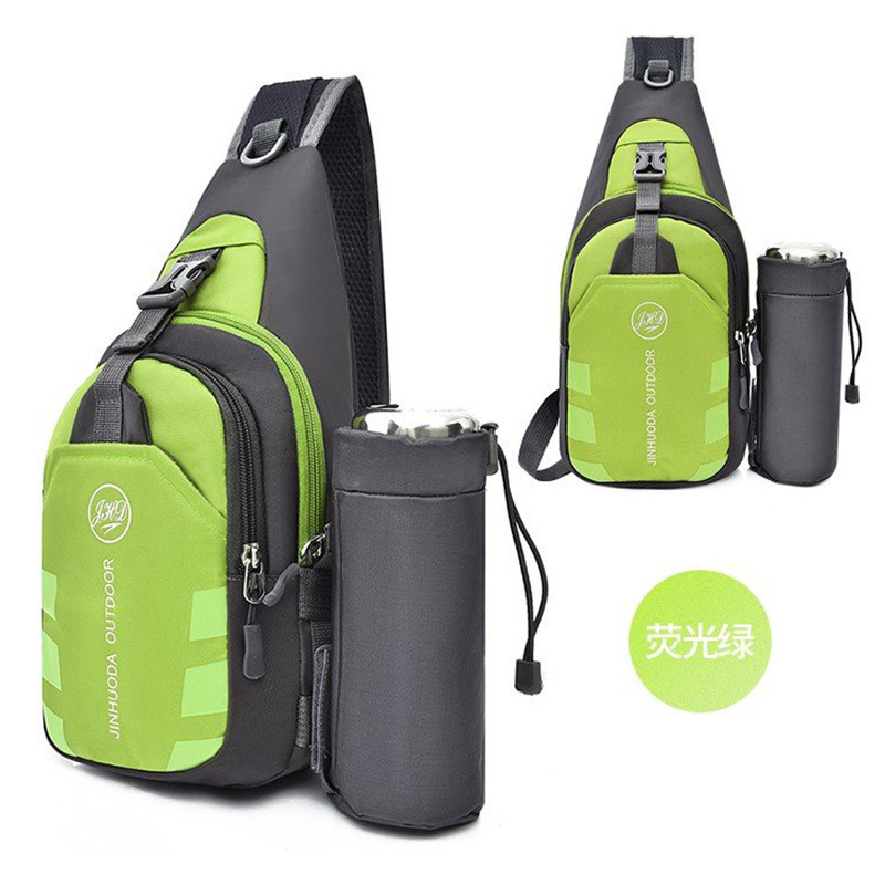 Bolso deportivo para exteriores, bolso bandolera unisex, mochila de viaje y senderismo con compartimento para botella de agua