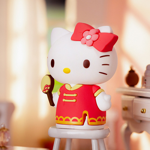 Genuine Kitty cat happy moment blind box cute KT cat figure office desktop ornament gift gift