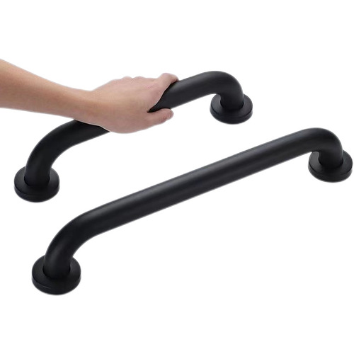 Bathroom safety handrails, bathroom toilets, elderly non-slip barrier-free handrails, stainless steel painted black stair railings