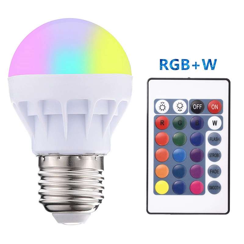 Фабричная прямая продажа цветной LED шар пузырь свет RGB полный цвет шар пузырь удаленное управление светодиодная лампа E27 смена цвета