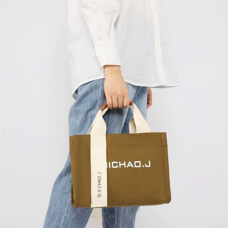 Япония и Южная Корея внешняя торговля портативная сумка бенто 2024 новая тенденция минималистская сумка Тот холст прилив сумка через плечо