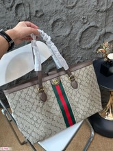 古家新款Ophidi中号经典老花托特单肩包女包购物袋手提妈咪复古