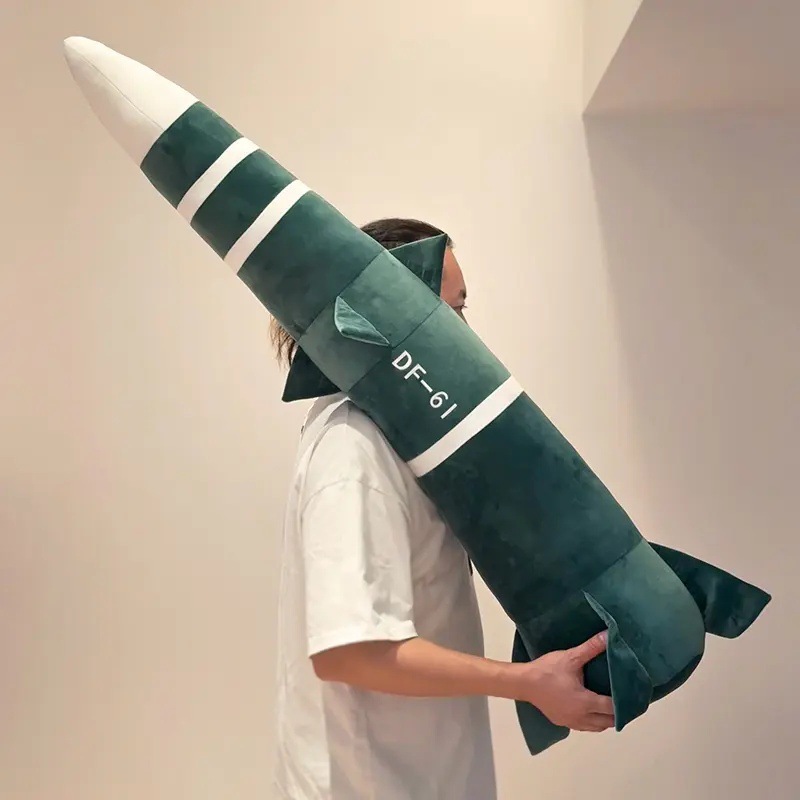 东风5c导弹火箭毛绒抱枕DF-61高级震撼抱枕毛绒玩具闺蜜朋友批发|undefined
