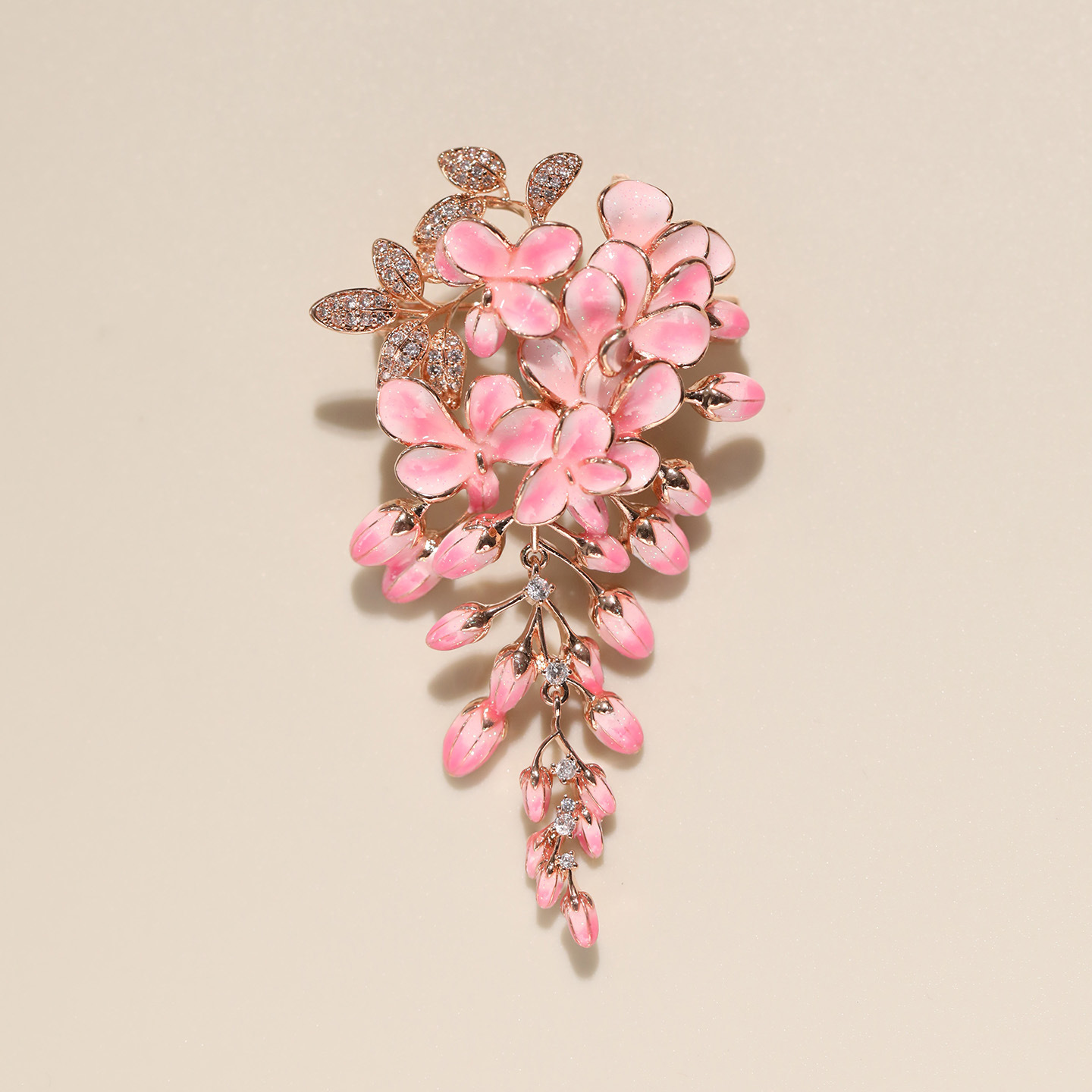 Xiliang Feizi Gaoding Series Original Design Purple Romantic Clothing Accessories Corsage Elegant Wisteria Brooch