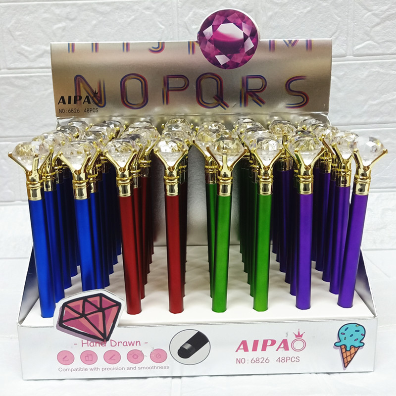 Love Bubble 6826 Crystal Diamond Rotating Ball Bead Pen Big Gem Gem…
