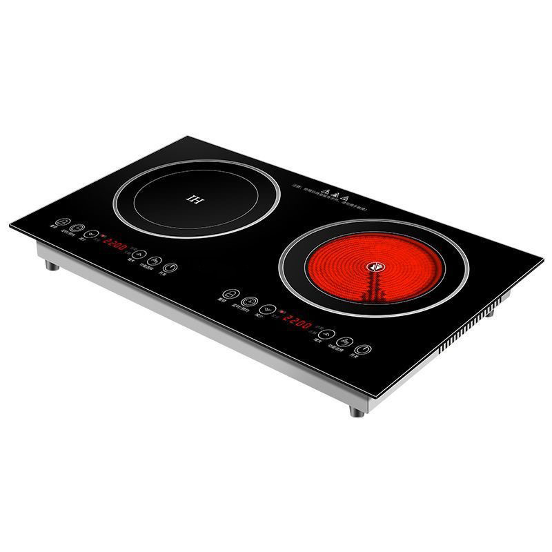 電磁調理器 ダブルバーナー 埋め込み式 家庭用 ダブルコンロ 電気セラミックコンロ 高出力 アフリカ ベトナム 欧米規格 110V|undefined