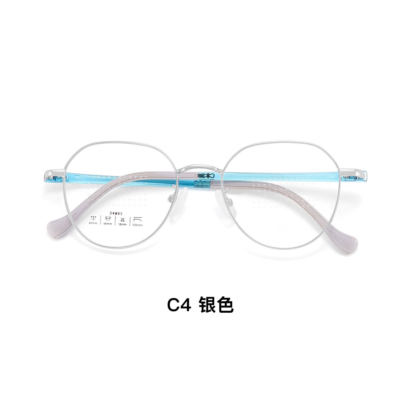 Nuevo marco de gafas de prevención y control de miopía especial para estudiantes adolescentes aleación de alta calidad al vacío chapado IP Danyang Wholesale