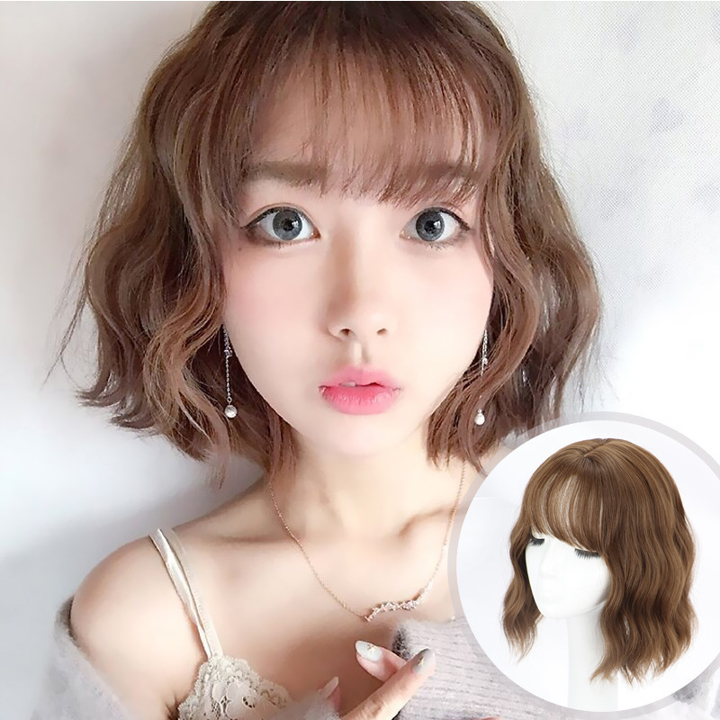 Wavy Wig Lolita Short Wig Water Wave Bob Comic Good Girl Jk Ol Korean Style Refreshing Short Curly Hair