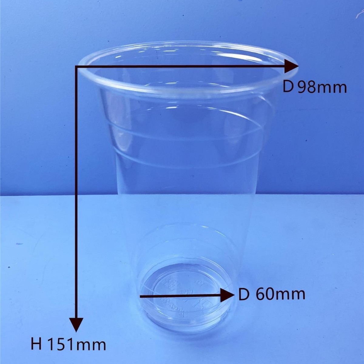 Vaso desechable para té con leche, calibre 98, 300-720 ml, vaso PLA para bebidas frías, vaso de café biodegradable y ecológico