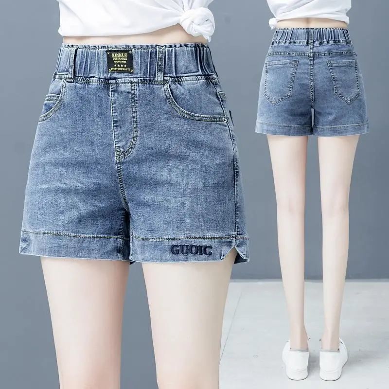 High-Waisted Denim Shorts for Women, 2026 Summer New Style, Slimming, Stylish, and Suitable for Outerwear