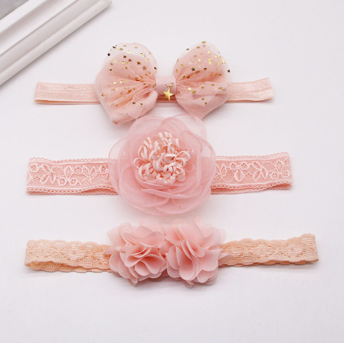 Korean version girls' photo accessories baby girl butterfly bow cute headwear hair clip infant hair tie newborn head flower