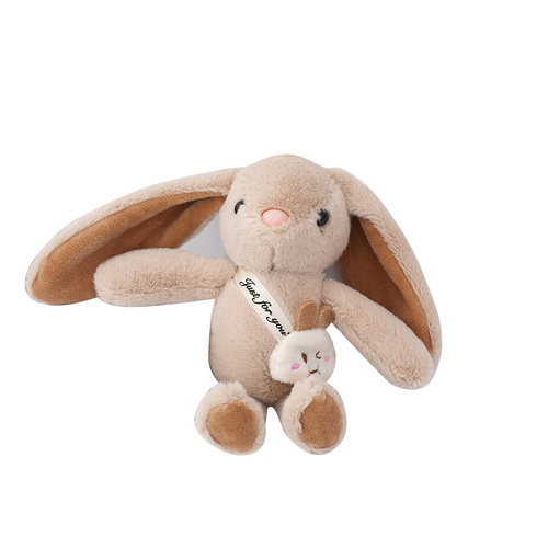 Cartoon Cute Rabbit Plush Keychain, Adorable Backpack Accessory, Creative Novelty Toy, Gift