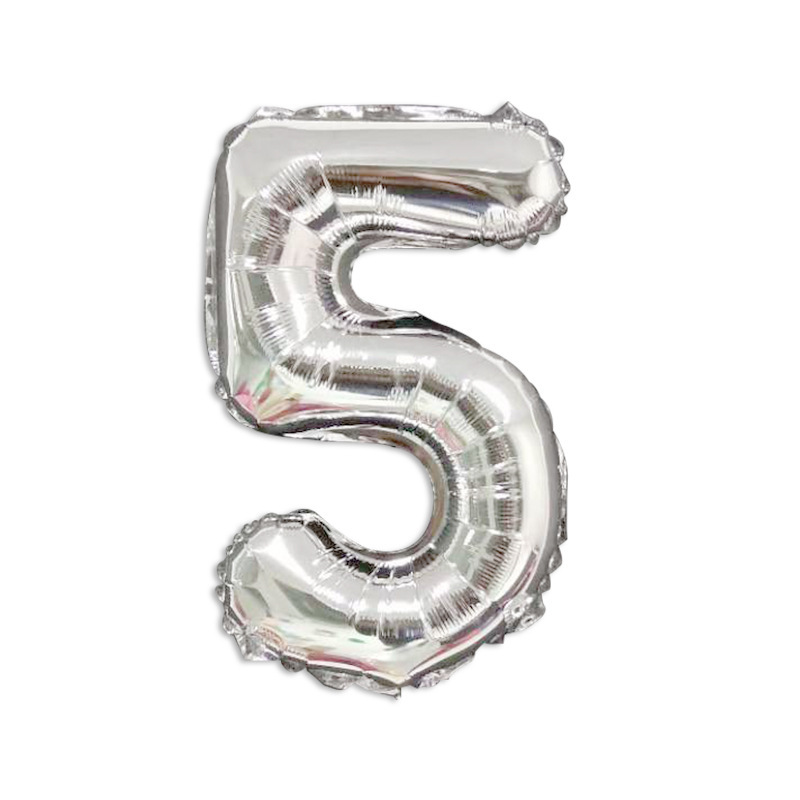 Versión estadounidense del globo de película de aluminio digital de 40 pulgadas de cuerpo delgado Decoración de fiesta de cumpleaños Helio flotando en el aire Globo grande transfronterizo de 42 pulgadas