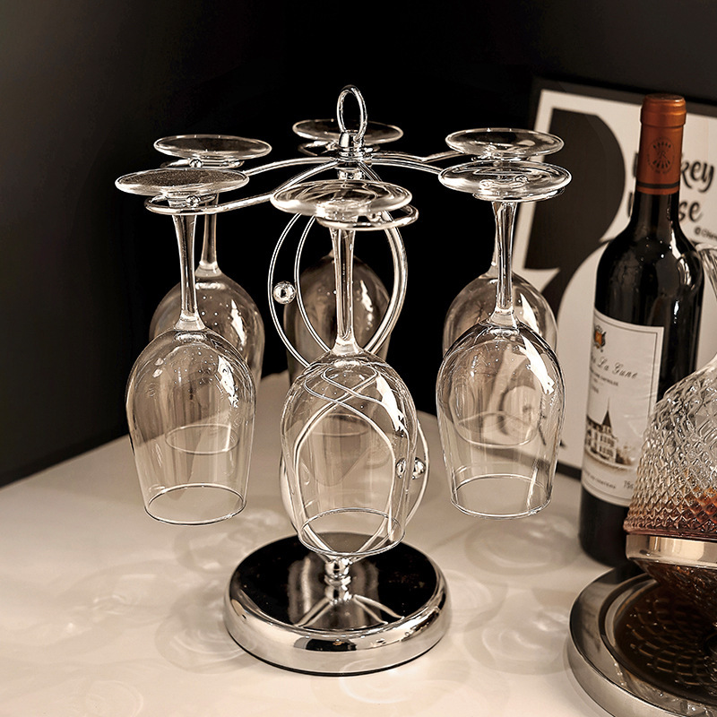 Beihanmei light luxury iron wine cup holder decoration home decoration goblet restaurant wine cabinet decoration shelf Beihanmei light luxury iron wine cup holder decoration home decoration goblet restaurant wine cabinet decoration shelf