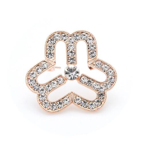 Women's Federation emblem brooch Women's Federation Rhinestone diamond-encrusted corsage 38 Women's Day pin Badge Logo Accessories